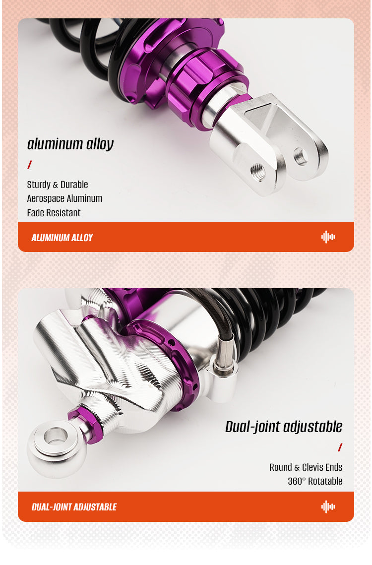 Motorcycle CNC rear shock absorber 350mm