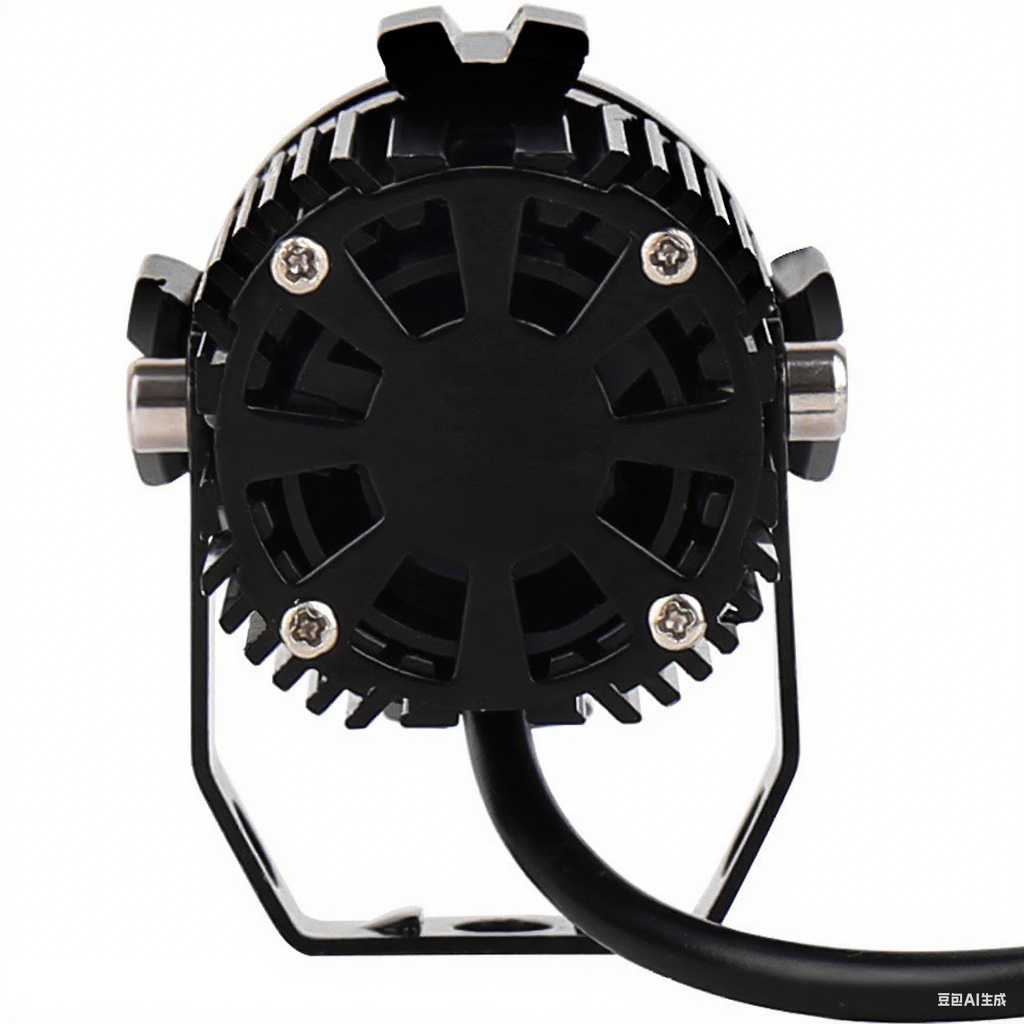 Motorcycle Modified Headlight Led Spotlight White/Yellow Light Waterproof Aluminum Housing - Small Steel Cannon Design