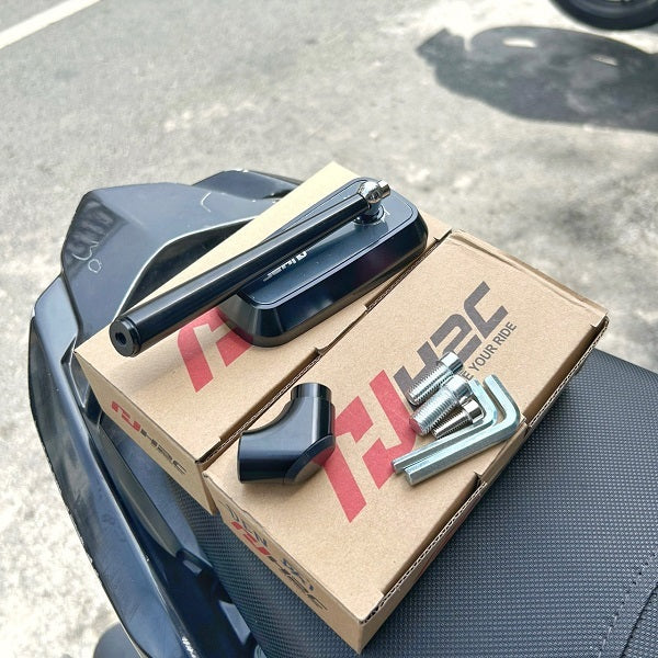 H2C Motorcycle Side Rearview Mirrors High Quality Anti-Shake Mirrors Universal Motorbike Accessories