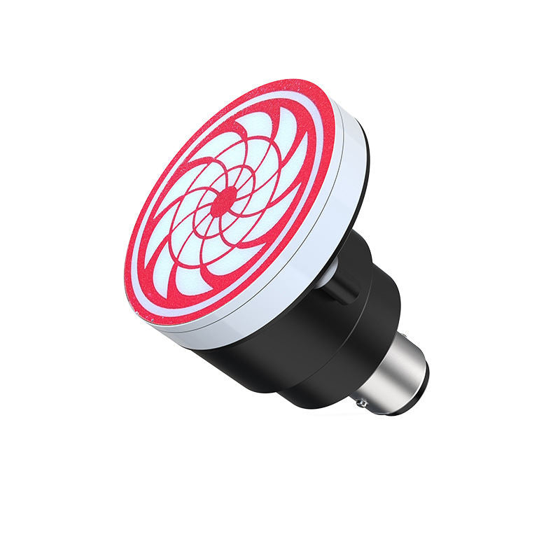 Universal Motorcycle LED RGB Sharingan Rotating Brake Light Bulb - Motocircuit