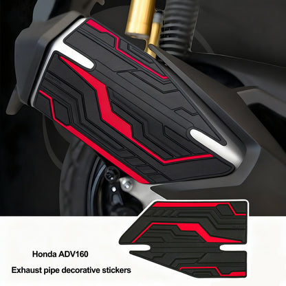 Suitable for Honda ADV160 Motorcycle Exhaust Pipe Rubber Protector Sticker Motorbike Decorative Sticker