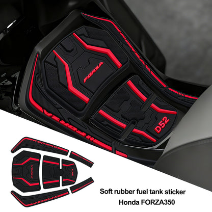 For Honda Forza 350 Rubber Fuel Tank Stickers Motorcycle Modification Accessory