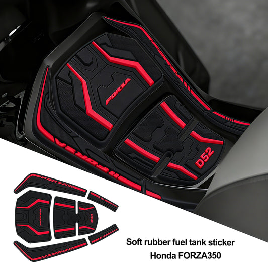 For Honda Forza 350 Rubber Fuel Tank Stickers Motorcycle Modification Accessory