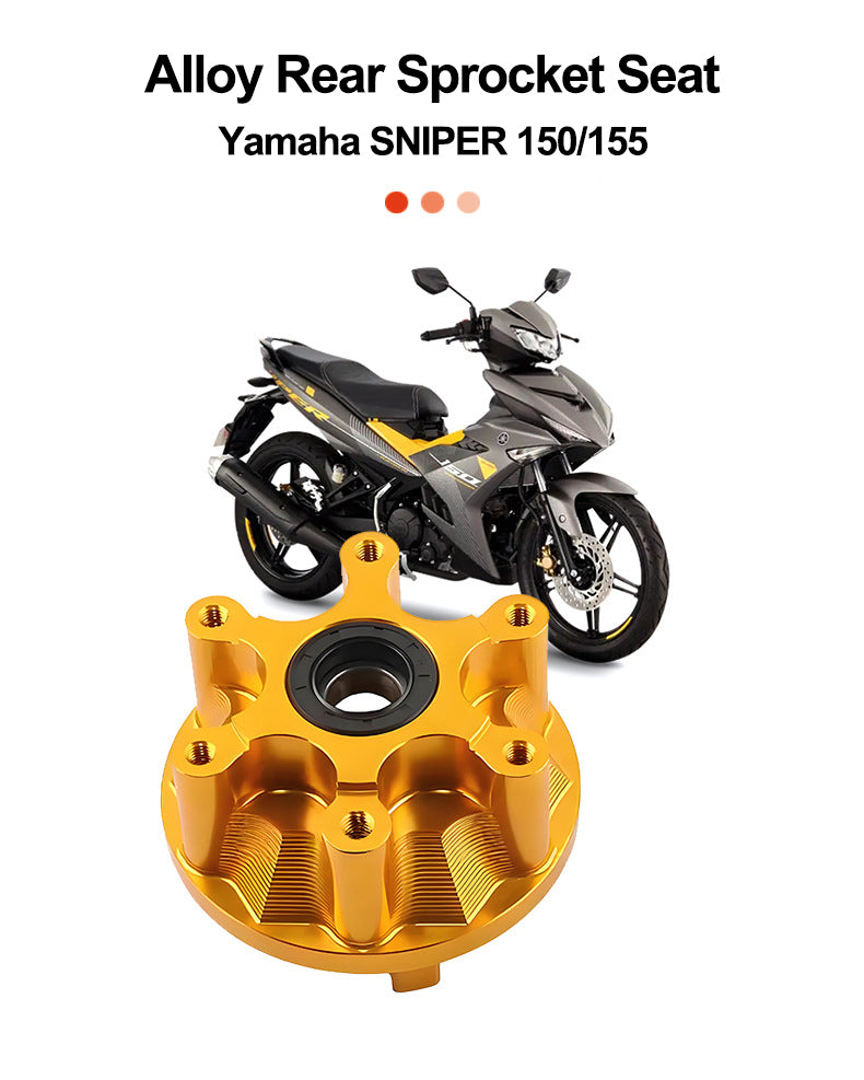 Motorcycle Buffer Body Rear Sprocket Seat Rear Tooth Plate Wheel Seat For Yamaha Sniper 150/155 V1 V2