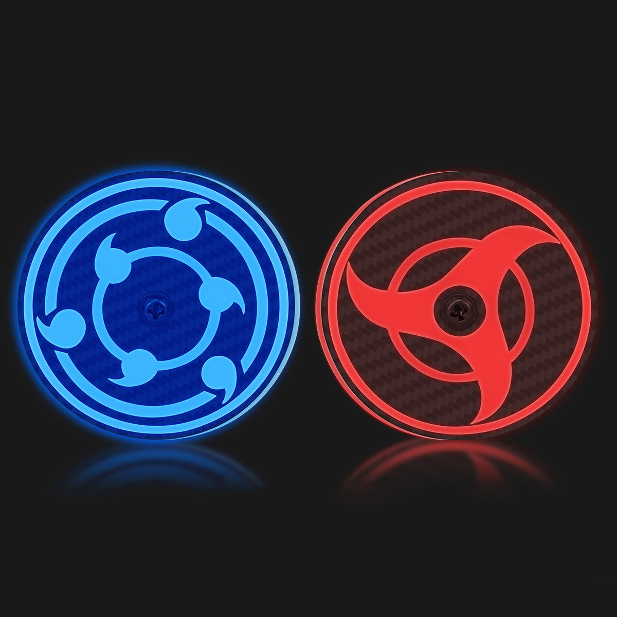 Universal Motorcycle LED RGB Sharingan Rotating Brake Light Bulb - Motocircuit