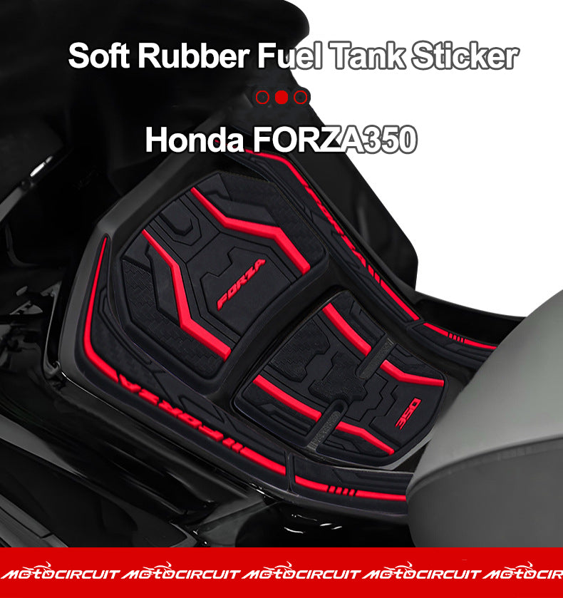 For Honda Forza 350 Rubber Fuel Tank Stickers Motorcycle Modification Accessory