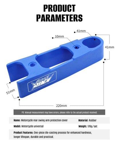 Motocircuit Motorcycle Rear Swingarm Protector for LC135 Y15ZR Lower Rubber Sleeve Retrofit/Upgrade Accessories