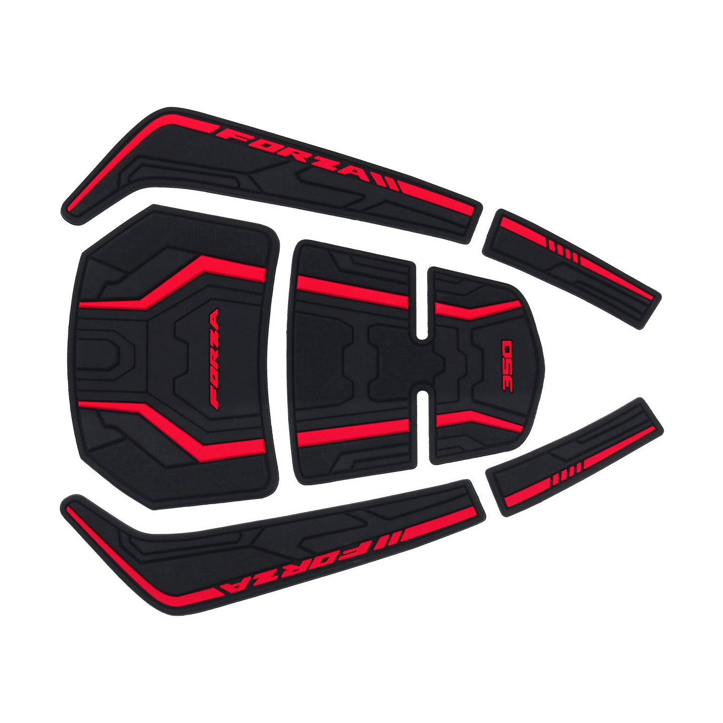 For Honda Forza 350 Rubber Fuel Tank Stickers Motorcycle Modification Accessory