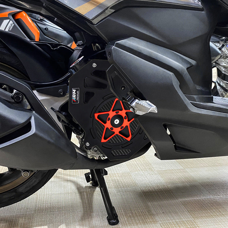 Motorcycle CNC Radior Grille with Five-blade Fan for HONDA VARIO/CLICK/PCX/ADV160 Motorbike Water Tank Cover