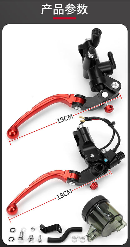 Motorcycle Straight Push Brake Master Cylinder High Core Upgrade Pressure Resistant Explosion Proof Aluminum Alloy Modified Brake Lever