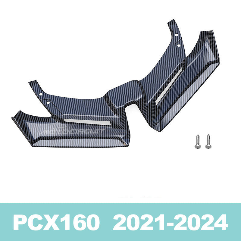 Motorcycle Modification Accessories Durable ABS Bird Beak Deflector for 21-24 Honda PCX160 - Front Lip Wind Wing | Motocircuit