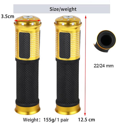 Universal 7/8" 22MM Motorcycle Handlebar Grips for KTM Honda Yamaha Suzuki Ducati
