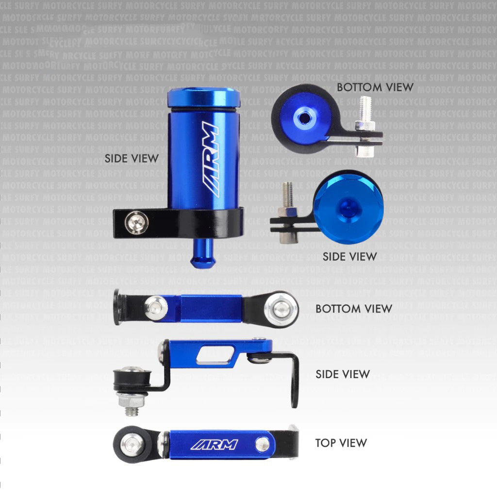Universal CNC Gasoline Filter Aluminum Alloy Oil Cup Motorcycle Accessories with Bracket - Motocircuit