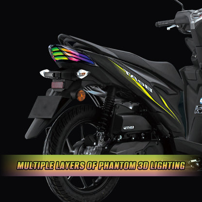 LED Motorcycle Taillight Rear Brake And Turn Signal Indicator for Honda Beat Motorbike Lighting System