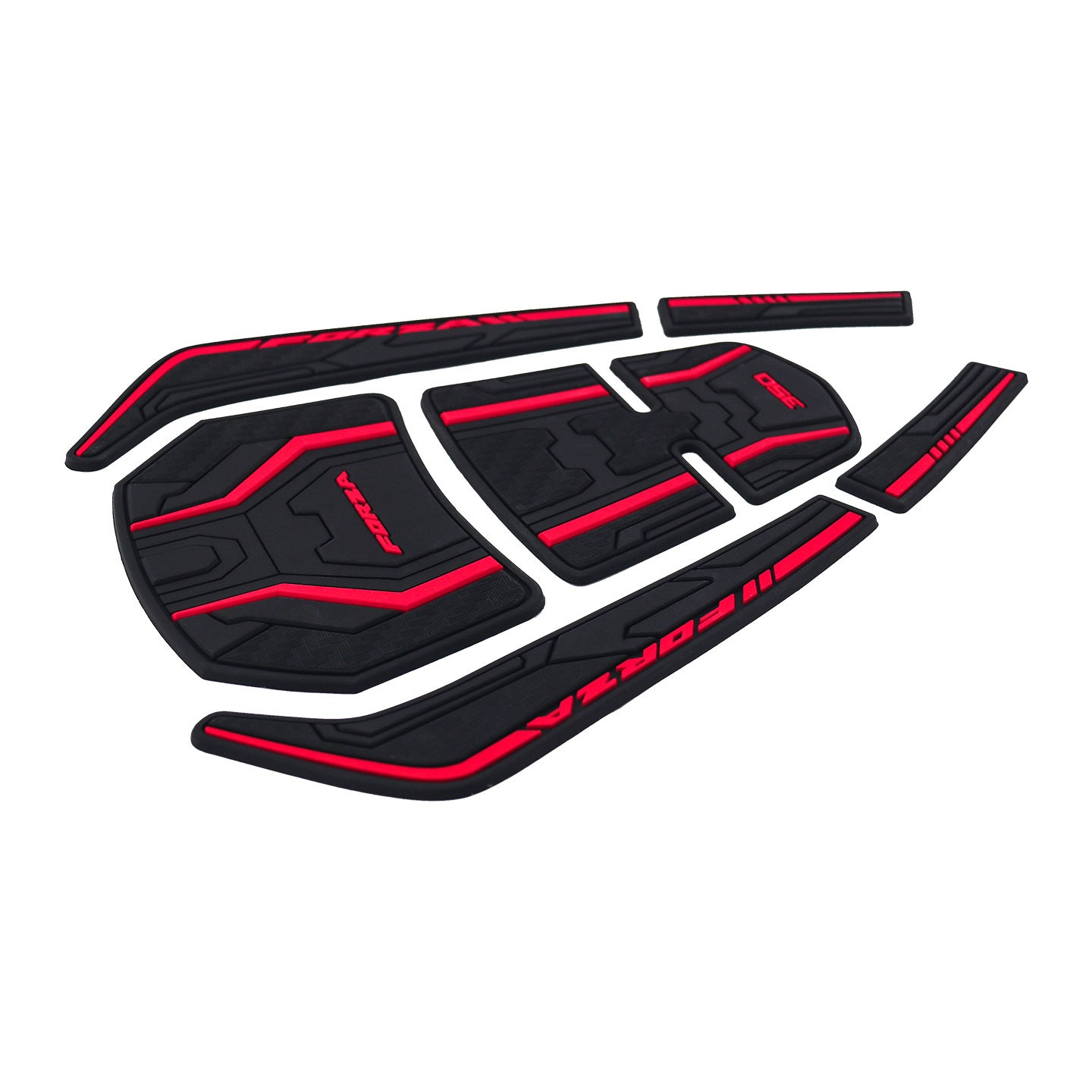 For Honda Forza 350 Rubber Fuel Tank Stickers Motorcycle Modification Accessory