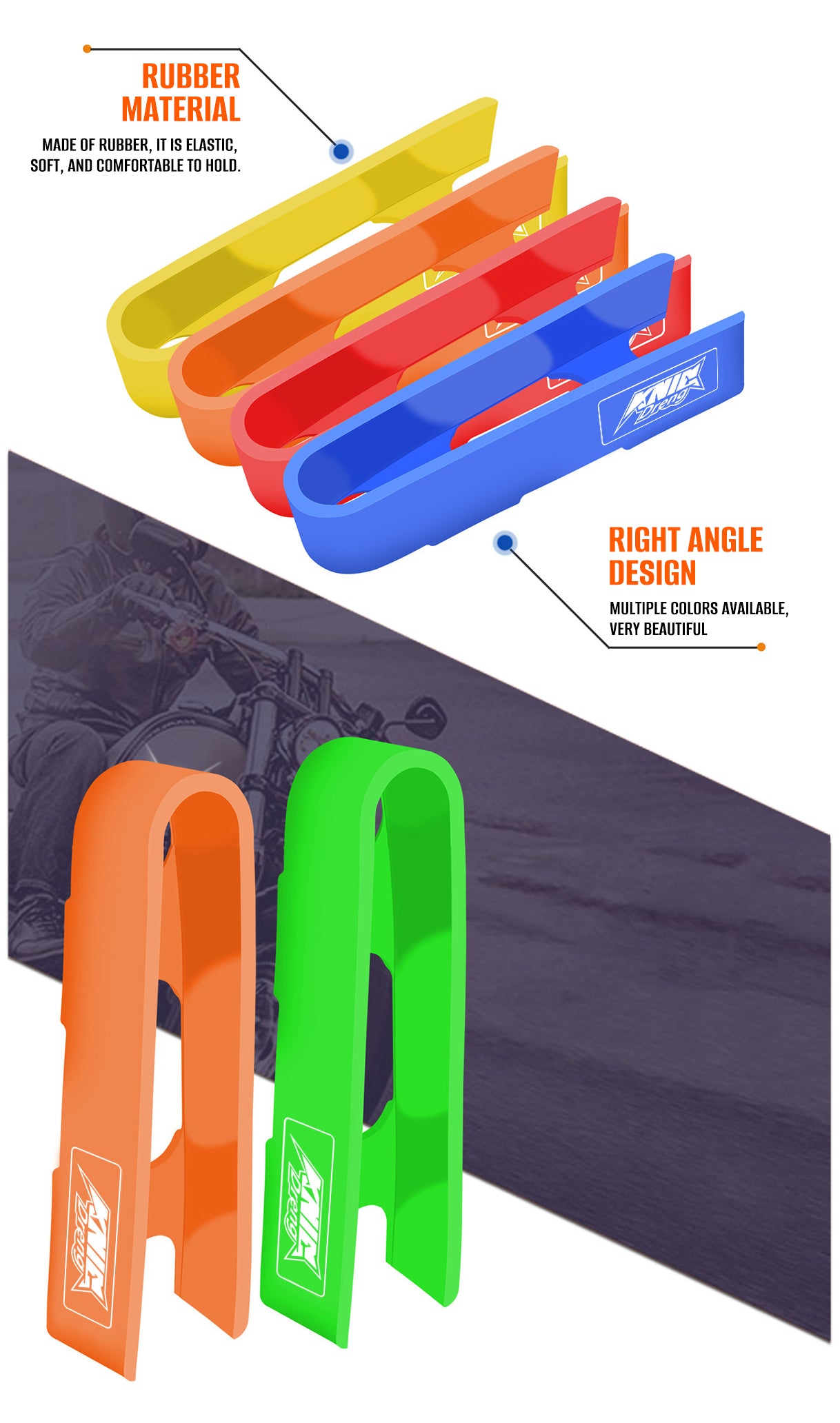 Motocircuit Motorcycle Rear Swingarm Protector for LC135 Y15ZR Lower Rubber Sleeve Retrofit/Upgrade Accessories