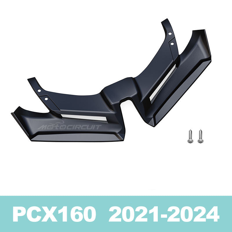 Motorcycle Modification Accessories Durable ABS Bird Beak Deflector for 21-24 Honda PCX160 - Front Lip Wind Wing | Motocircuit