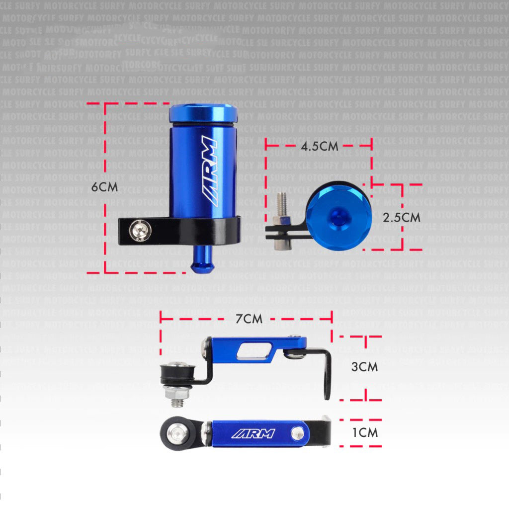 Universal CNC Gasoline Filter Aluminum Alloy Oil Cup Motorcycle Accessories with Bracket - Motocircuit