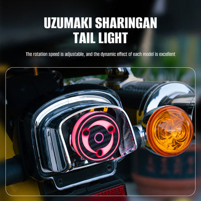 Universal Motorcycle LED RGB Sharingan Rotating Brake Light Bulb - Motocircuit