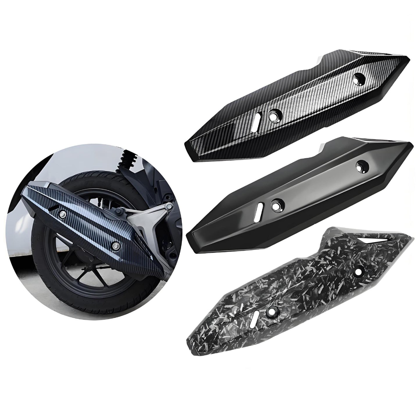 Suitable For Honda Vario Click 125-150 Exhaust Pipe Protective Cover Motorcycle Modification Accessories Motocircuit