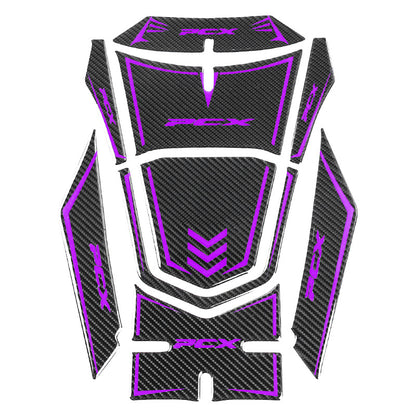 3D Carbon Fiber Fuel Tank Decal For 2021 Honda PCX160 Motorcycle - Motorbike Modification Accessory