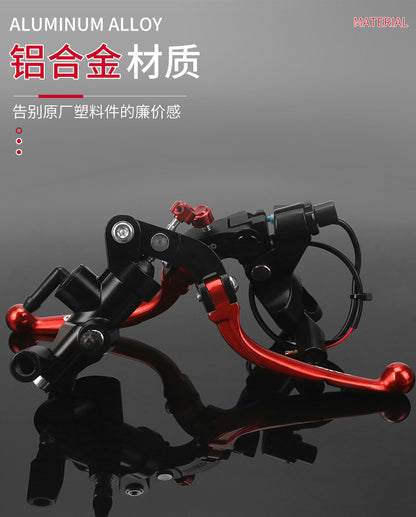 Motorcycle Straight Push Brake Master Cylinder High Core Upgrade Pressure Resistant Explosion Proof Aluminum Alloy Modified Brake Lever