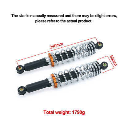 Motorcycle 340MM Rear Shock Absorber for Honda WAVE125 - Upgrade & Modification Replacement Parts