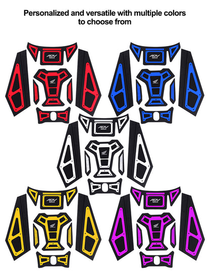 Motorcycle Rubber Fuel Tank Decorative Protective Sticker For 2022-2024 Honda ADV160 Models Motorbike Parts