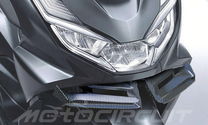 Motorcycle Modification Accessories Durable ABS Bird Beak Deflector for 21-24 Honda PCX160 - Front Lip Wind Wing | Motocircuit