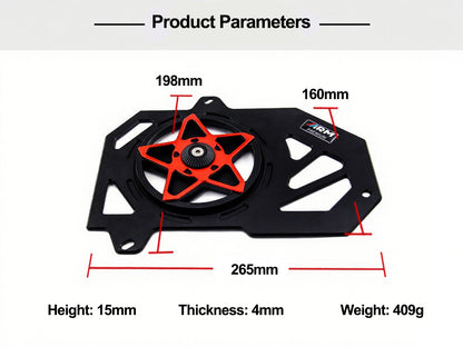 Motorcycle CNC Radior Grille with Five-blade Fan for HONDA VARIO/CLICK/PCX/ADV160 Motorbike Water Tank Cover