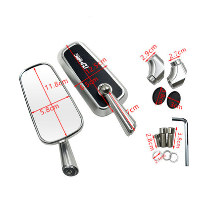 H2C Motorcycle Side Rearview Mirrors High Quality Anti-Shake Mirrors Universal Motorbike Accessories