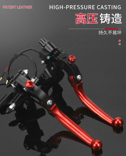 Motorcycle Straight Push Brake Master Cylinder High Core Upgrade Pressure Resistant Explosion Proof Aluminum Alloy Modified Brake Lever