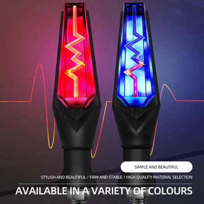 LED Motorcycle Taillight Turn Signal Universal Lighting System - ECG Design DC12V Metal Rubber Material