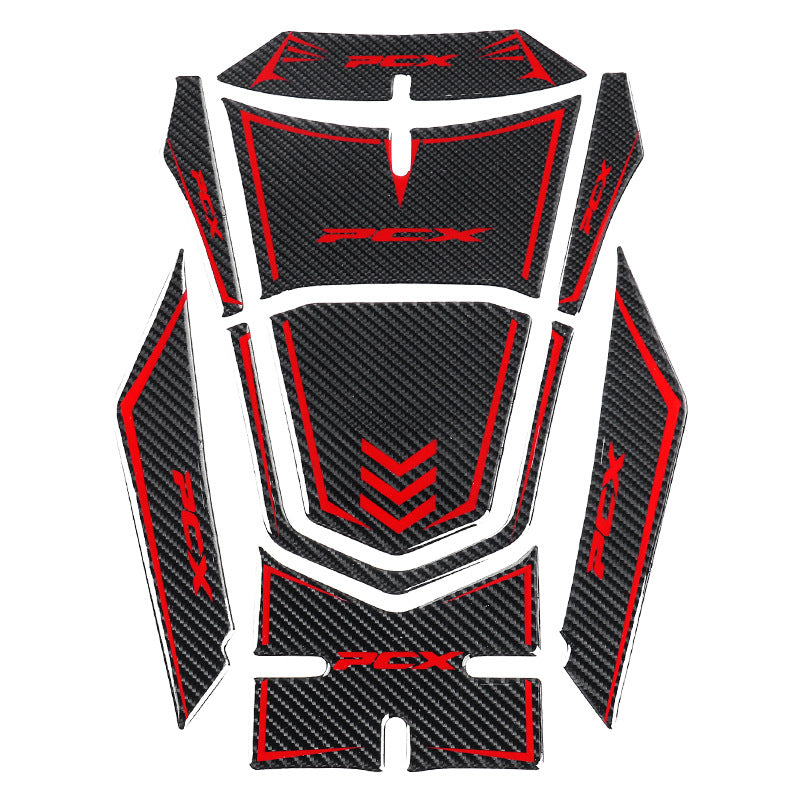 3D Carbon Fiber Fuel Tank Decal For 2021 Honda PCX160 Motorcycle - Motorbike Modification Accessory