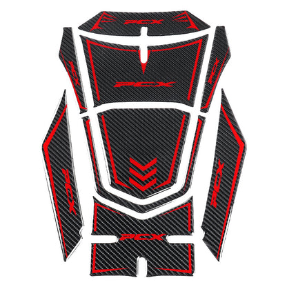3D Carbon Fiber Fuel Tank Decal For 2021 Honda PCX160 Motorcycle - Motorbike Modification Accessory