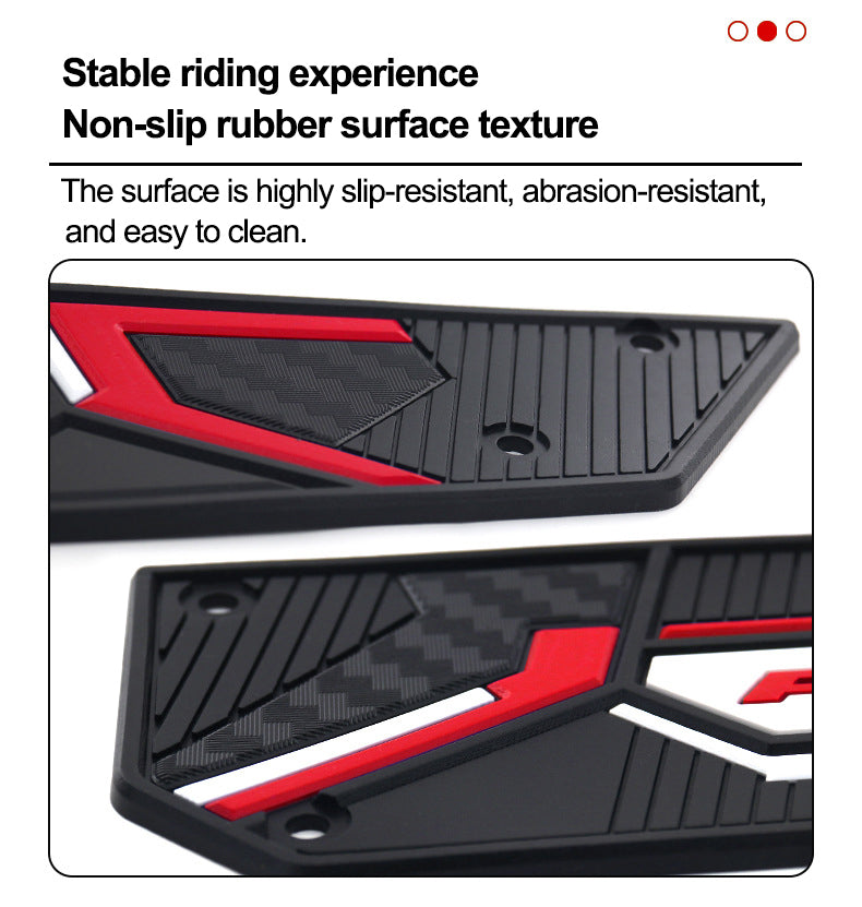 Motorcycle Aftermarket Rubber Non-Slip Footrest Pads Suitable For 2020-2025 Honda Forza 350 Models
