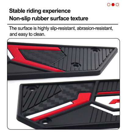 Motorcycle Aftermarket Rubber Non-Slip Footrest Pads Suitable For 2020-2025 Honda Forza 350 Models