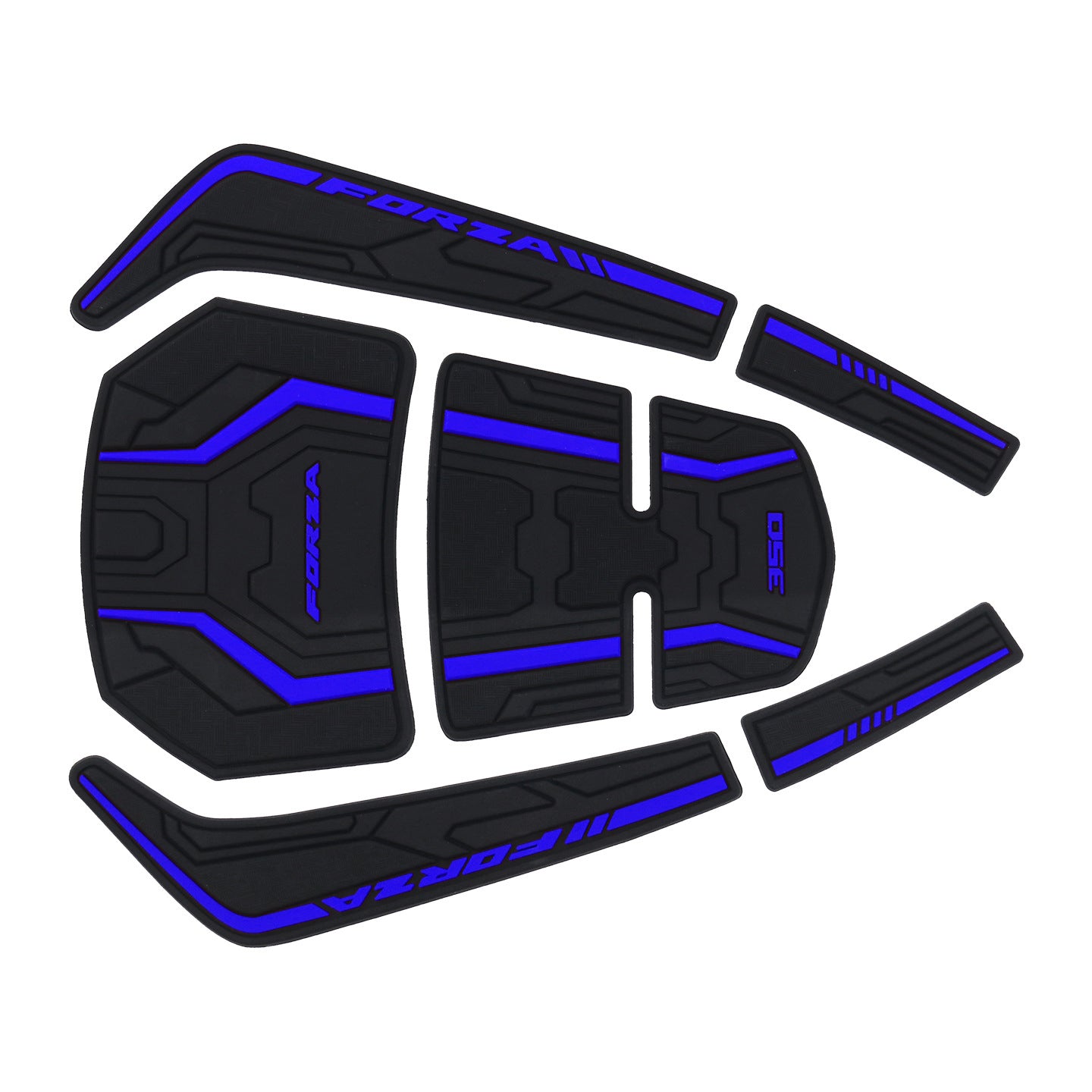 For Honda Forza 350 Rubber Fuel Tank Stickers Motorcycle Modification Accessory