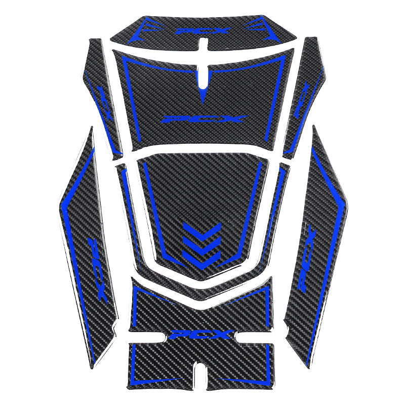 3D Carbon Fiber Fuel Tank Decal For 2021 Honda PCX160 Motorcycle - Motorbike Modification Accessory