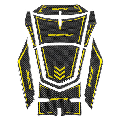 3D Carbon Fiber Fuel Tank Decal For 2021 Honda PCX160 Motorcycle - Motorbike Modification Accessory