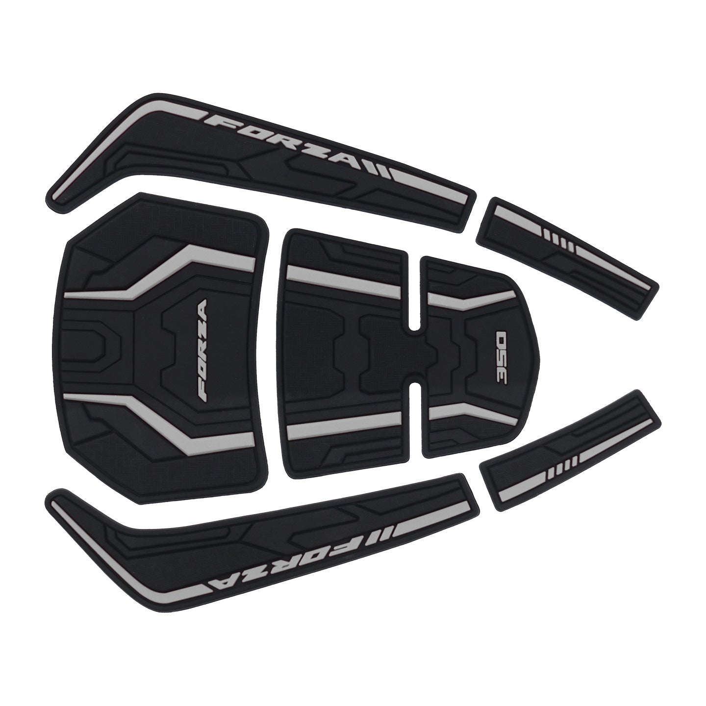 For Honda Forza 350 Rubber Fuel Tank Stickers Motorcycle Modification Accessory