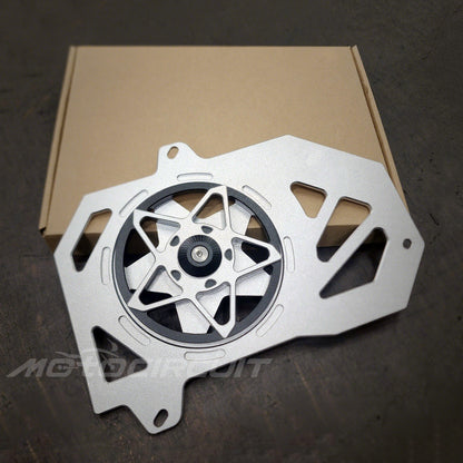 Motorcycle CNC Radior Grille with Five-blade Fan for HONDA VARIO/CLICK/PCX/ADV160 Motorbike Water Tank Cover