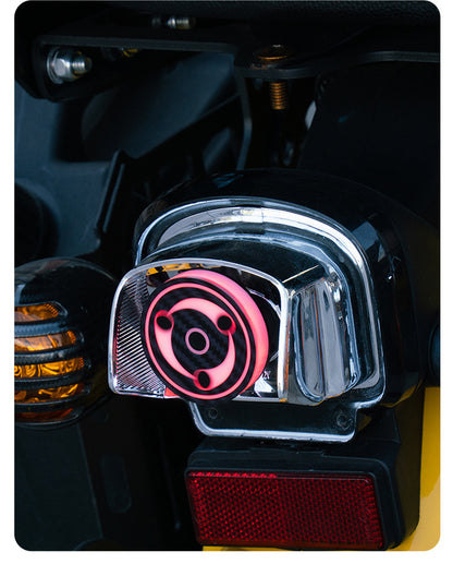 Universal Motorcycle LED RGB Sharingan Rotating Brake Light Bulb - Motocircuit
