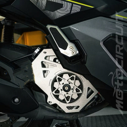 Motorcycle CNC Radior Grille with Five-blade Fan for HONDA VARIO/CLICK/PCX/ADV160 Motorbike Water Tank Cover