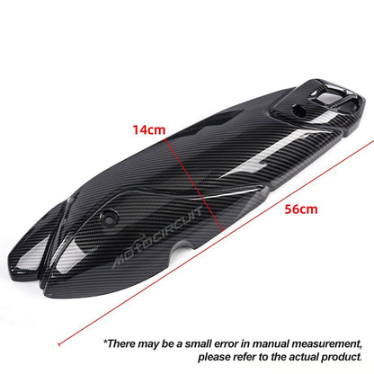 Motorcycle Anti-Scalding Exhaust Pipe Protective Decorative Cover For 2025 Yamaha Nmax155 Carbon Fiber Modified Accessories