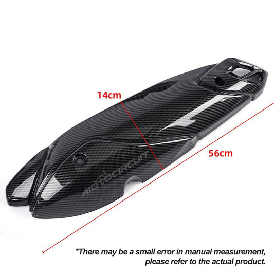 Motorcycle Anti-Scalding Exhaust Pipe Protective Decorative Cover For 2025 Yamaha Nmax155 Carbon Fiber Modified Accessories