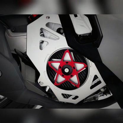 Motorcycle CNC Radior Grille with Five-blade Fan for HONDA VARIO/CLICK/PCX/ADV160 Motorbike Water Tank Cover