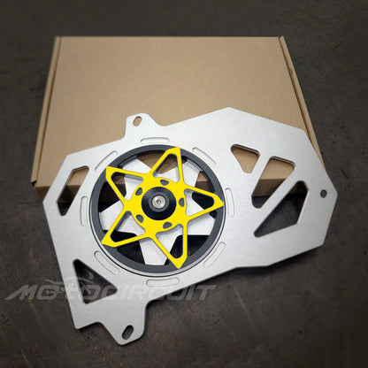Motorcycle CNC Radior Grille with Five-blade Fan for HONDA VARIO/CLICK/PCX/ADV160 Motorbike Water Tank Cover