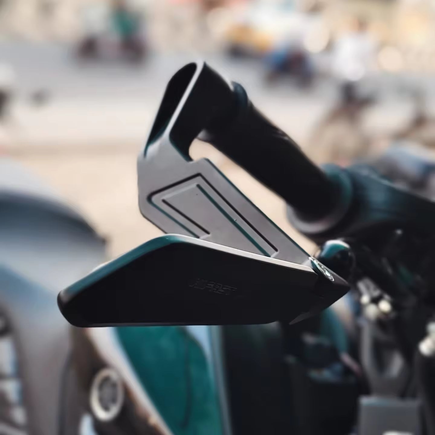 Motorbikes Side Wing Rearview Spoiler Mirrors, CNC Aluminum Alloy, Universal Fit Motorcycle Riding Accessories - Motocircuit