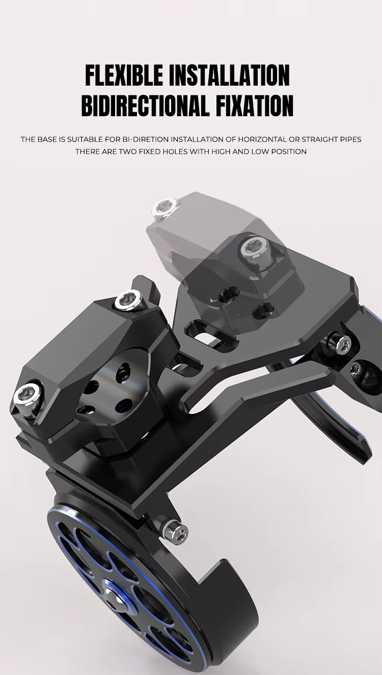 Aluminum Alloy Folding Drink Holder Rack for Motorcycle Bicycle EBike ATV Dirtbike - Body Parts Accessories